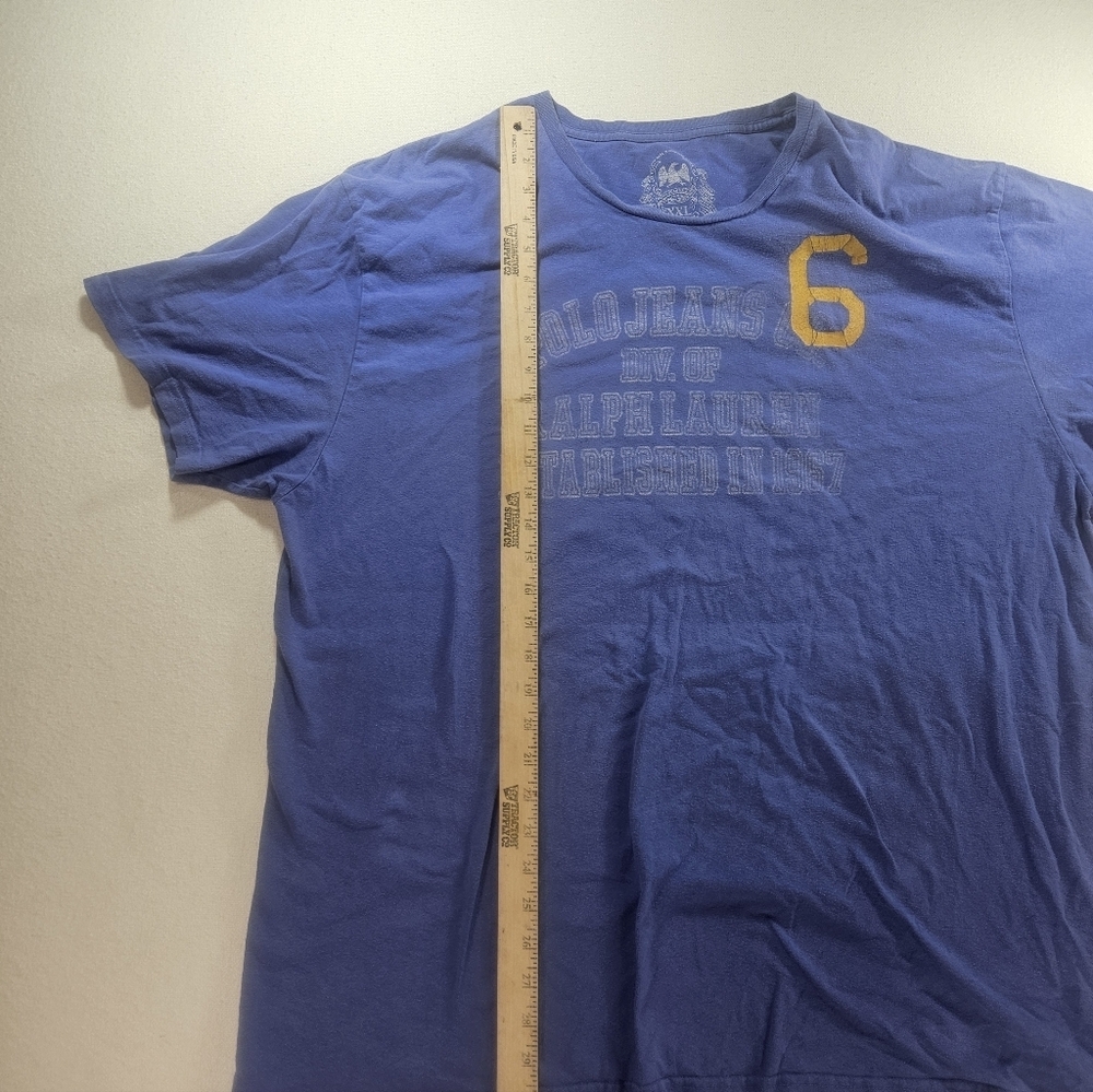 Polo Jeans Ralph Lauren Graphic Tee XXL Blue - Picture 5 of 6